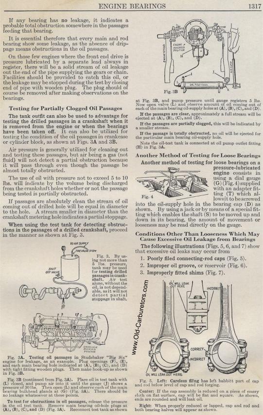 Carburetor Manuals: Engine Bearings